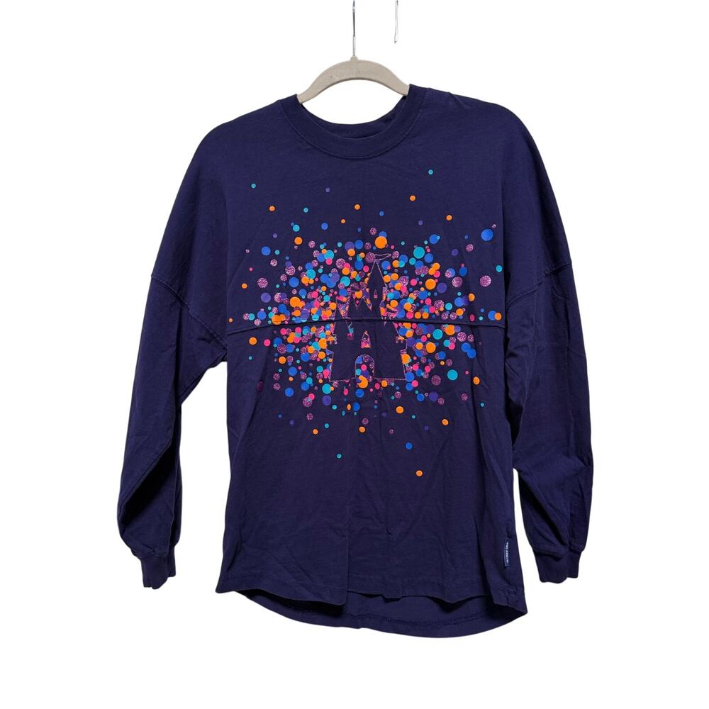 Disney Spirit Jersey Shirt Adult XS 30th Anniversary Paris Castle Sparkle Purple
